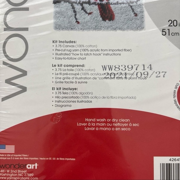 WonderArt Cardinal Latch Hook Kit